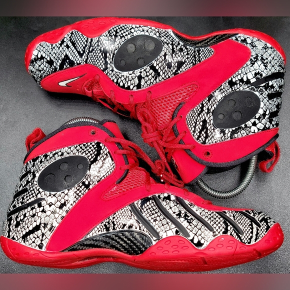 Nike Zoom Rookie "Penny's" Customized With Snakeskin Print Sz 9.5 Men NIB - Picture 3 of 8